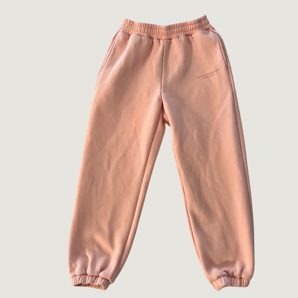 Comfrt Sweatpants Pink Pastel Edit Elastic Waist Joggers Size L